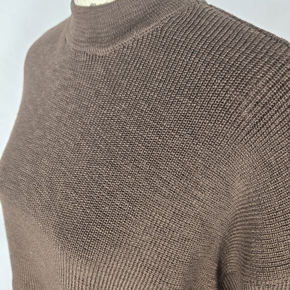 Zenana Two Piece Knit Sweater & Shorts Set - Mocha Brown - Size Small - Picture 3 of 7